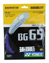 Yonex Badminton Strings BG65, 0.70mm (Purple)