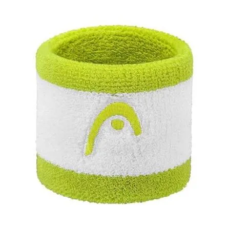 [HEAD-WB-GREEN] HEAD Wristband Striper Green/White