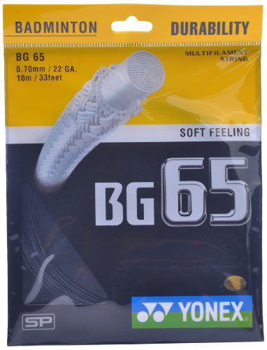 Yonex Badminton Strings Bg 65  0.70Mm (Black)