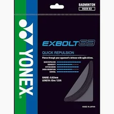yonex badminton string exbolt 63 black