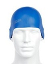 Speedo Plain Moulded Swimming Cap, Blue
